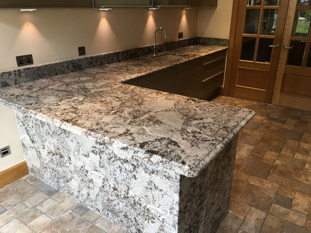 Glacial Blue Sensa Granite Granite, Marble, Silestone & Quartz Kitchen Worktops